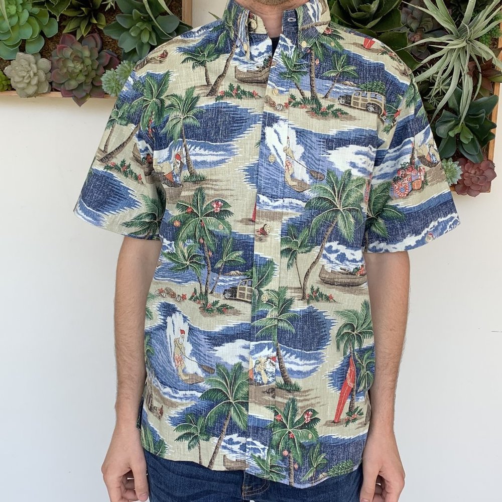 Reyn Spooner Hawaiian Shirt Christmas